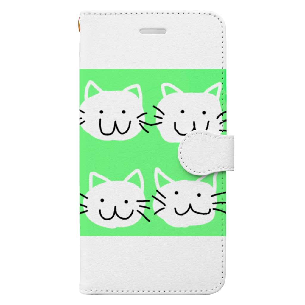 edamamedaisukiの四つ子の猫 Book-Style Smartphone Case
