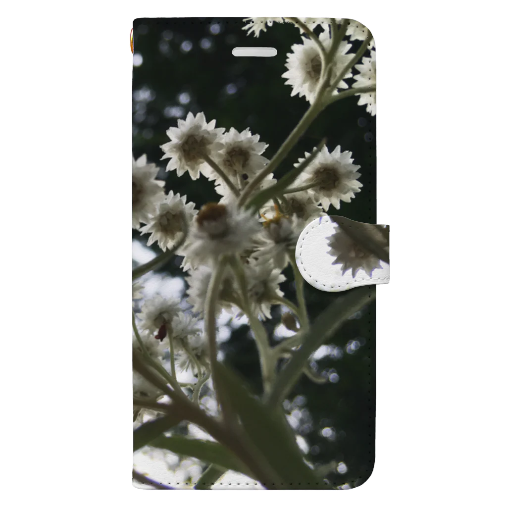 ノスタルジーテリアのflower wg Book-Style Smartphone Case