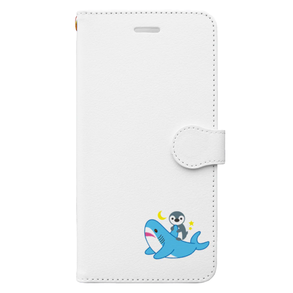 Freddie's Fluffy Shopのfreddie_with_shark Book-Style Smartphone Case