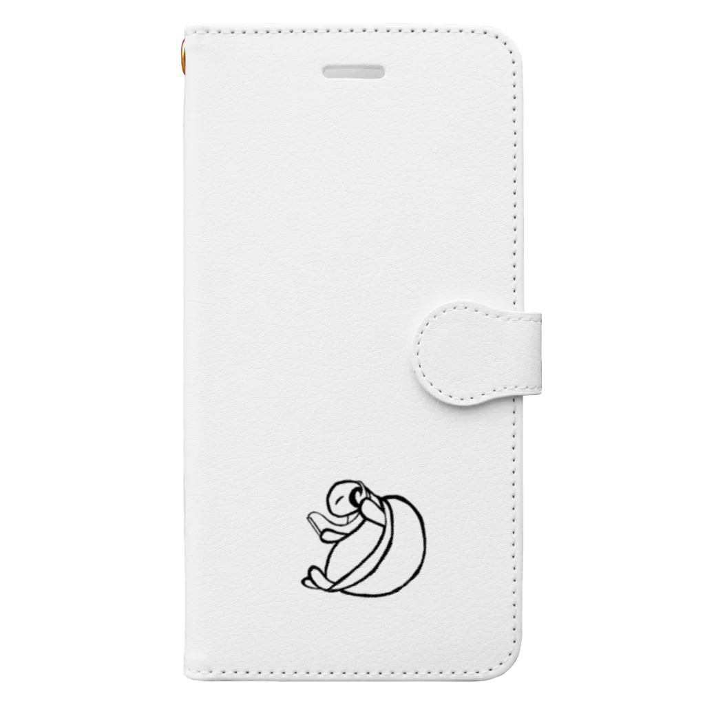 時計塔のクールなかめさん Book-Style Smartphone Case