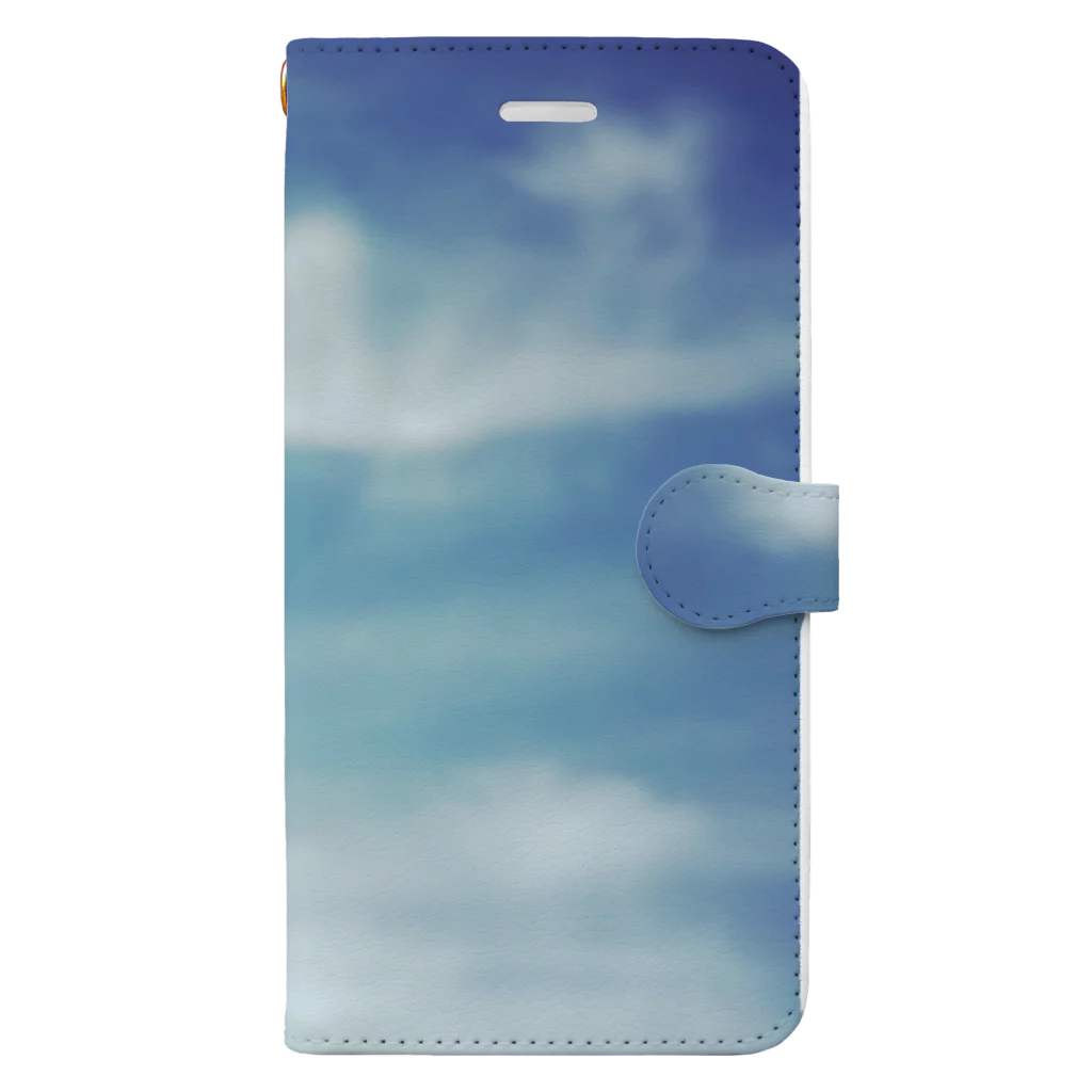 レザーウッドの青空とフレブル ゴンちゃん Book-Style Smartphone Case