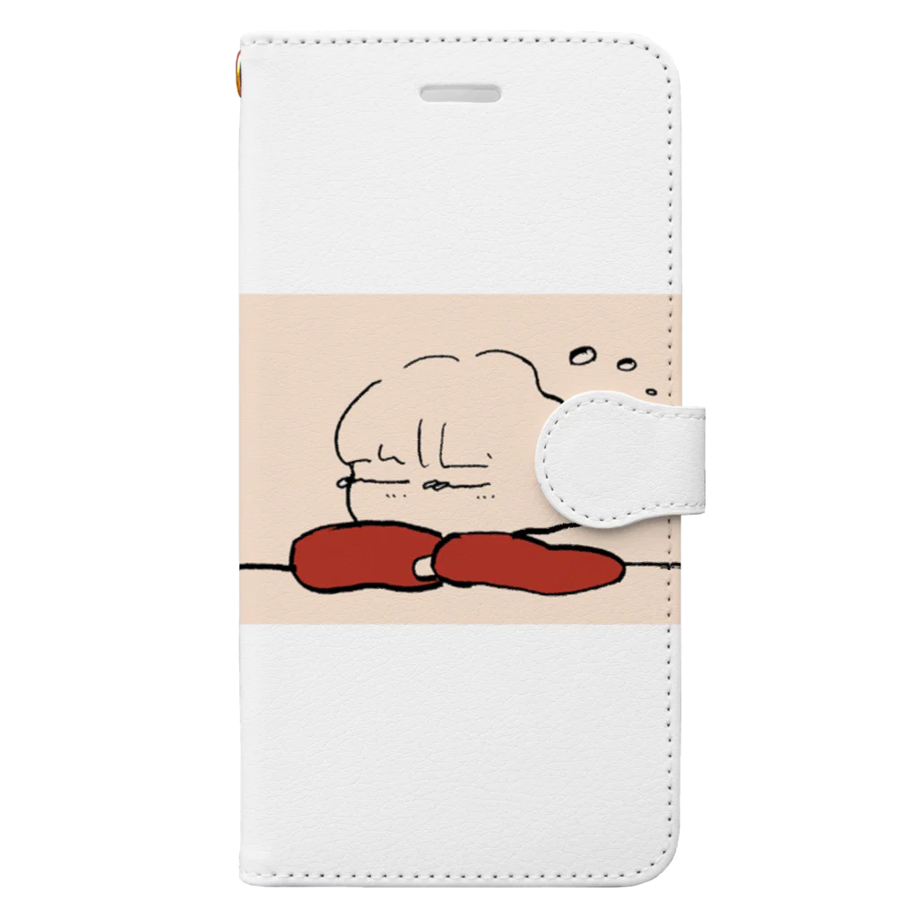 まつげちゃんのおみせのおさげの赤まつげちゃん Book-Style Smartphone Case