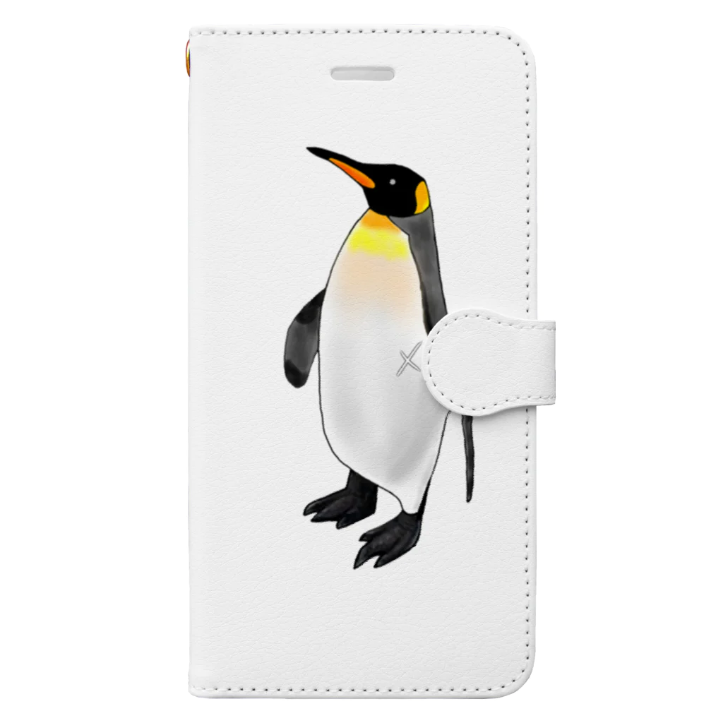 (ペンギングッズ販売)ぶらり  きんぺん村  アンテナショップのペンギン(神ペン) 手帳型スマホケース