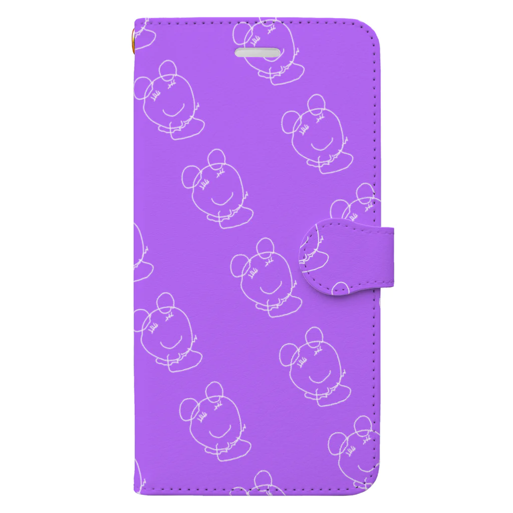 roku4のAoi_chan_purple Book-Style Smartphone Case