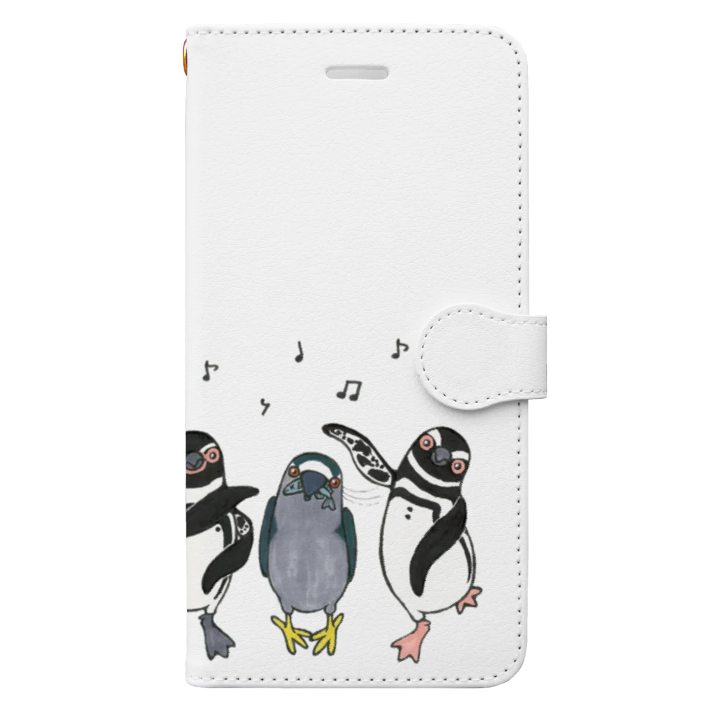 penguininkoのhappiness Dancing  Book-Style Smartphone Case