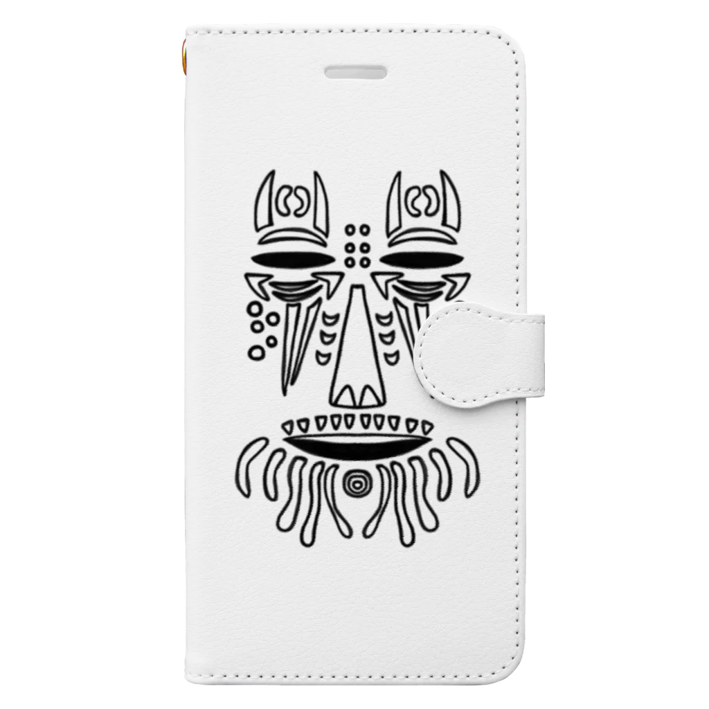  LUCKY BY CHANCE(らっきーばいちゃんす)の民族Ⅲ Book-Style Smartphone Case