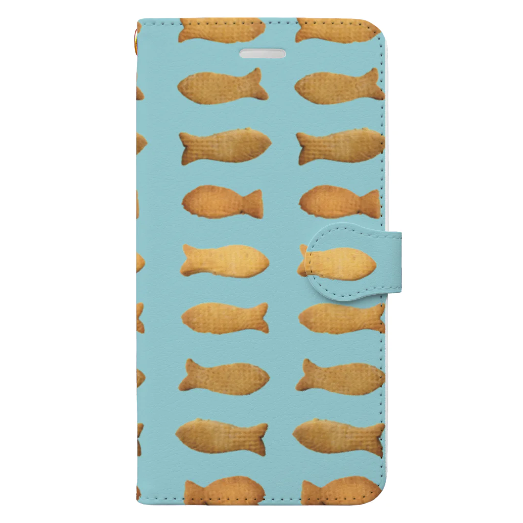 杜の魚のおさかなクッキー 手帳型スマホケース