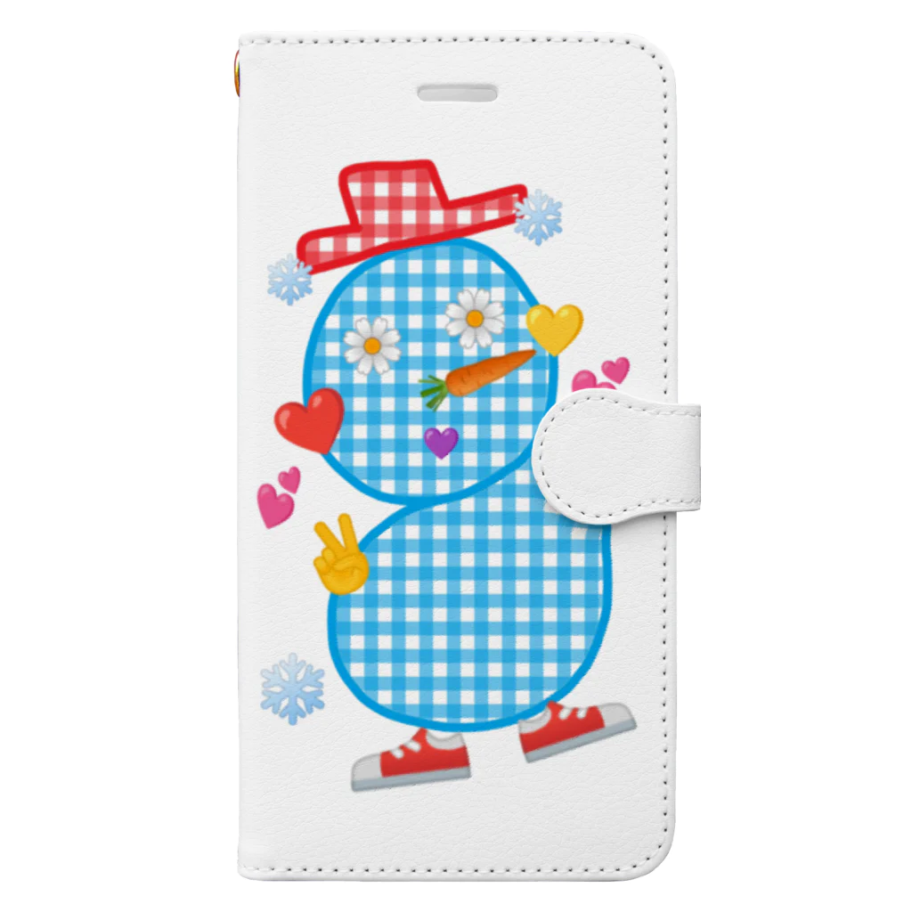 Happyーpop28c🎵のsnowmanman Book-Style Smartphone Case