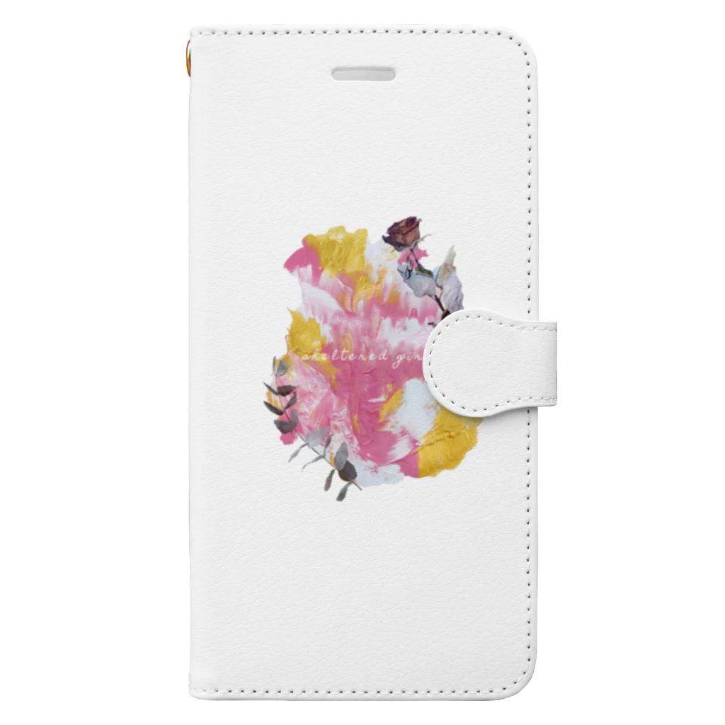 サク＠19メルドリの1th paint 文字入れＶｅｒ． Book-Style Smartphone Case