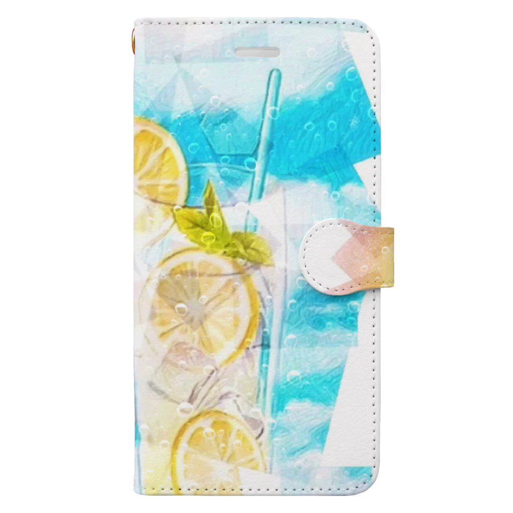 【ホラー専門店】ジルショップのシュワシュワ☆レモネード Book-Style Smartphone Case