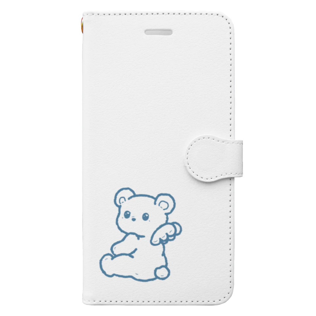 Annaのべべコット（もこもこ） Book-Style Smartphone Case