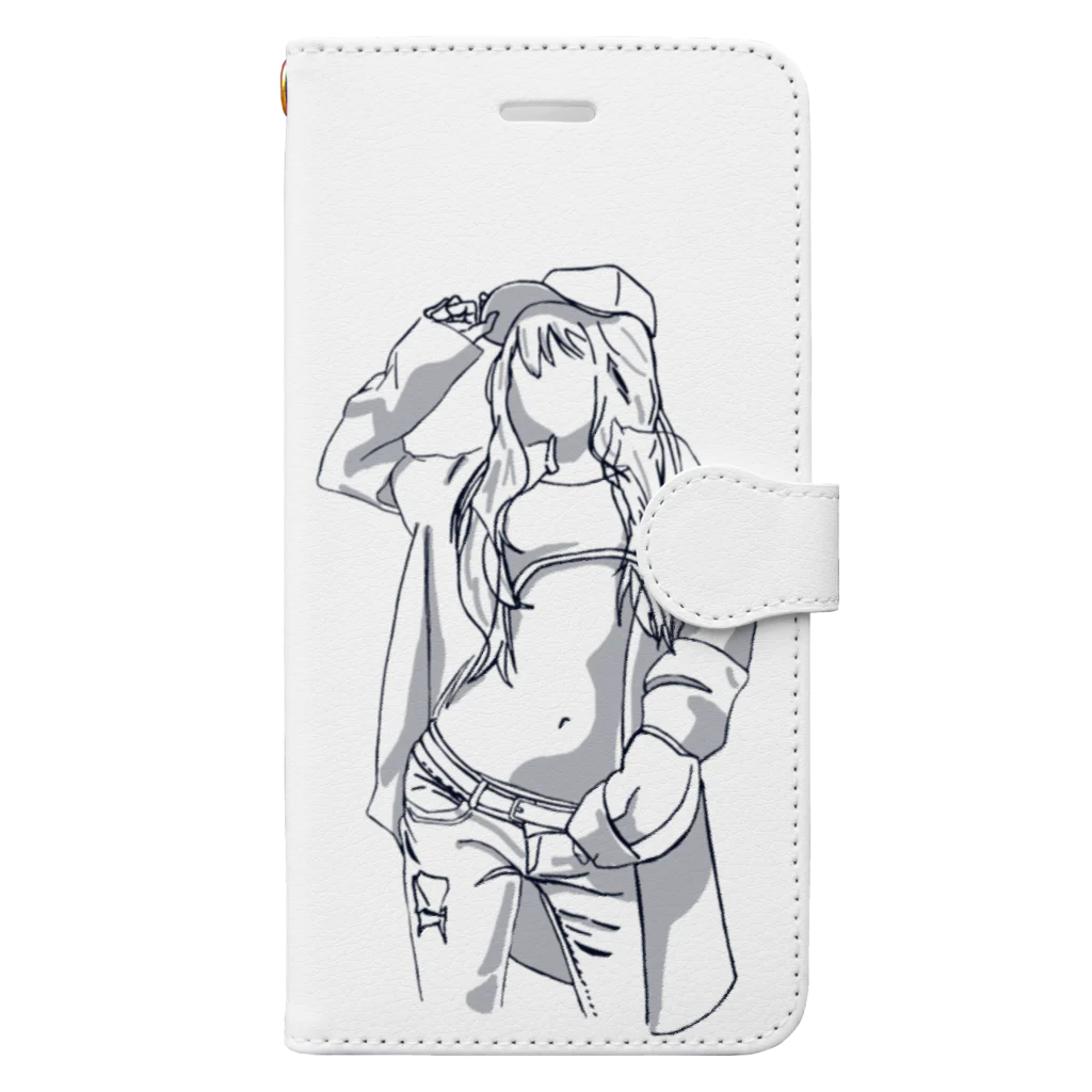 yuuyakeのボーイッシュ女子 Book-Style Smartphone Case