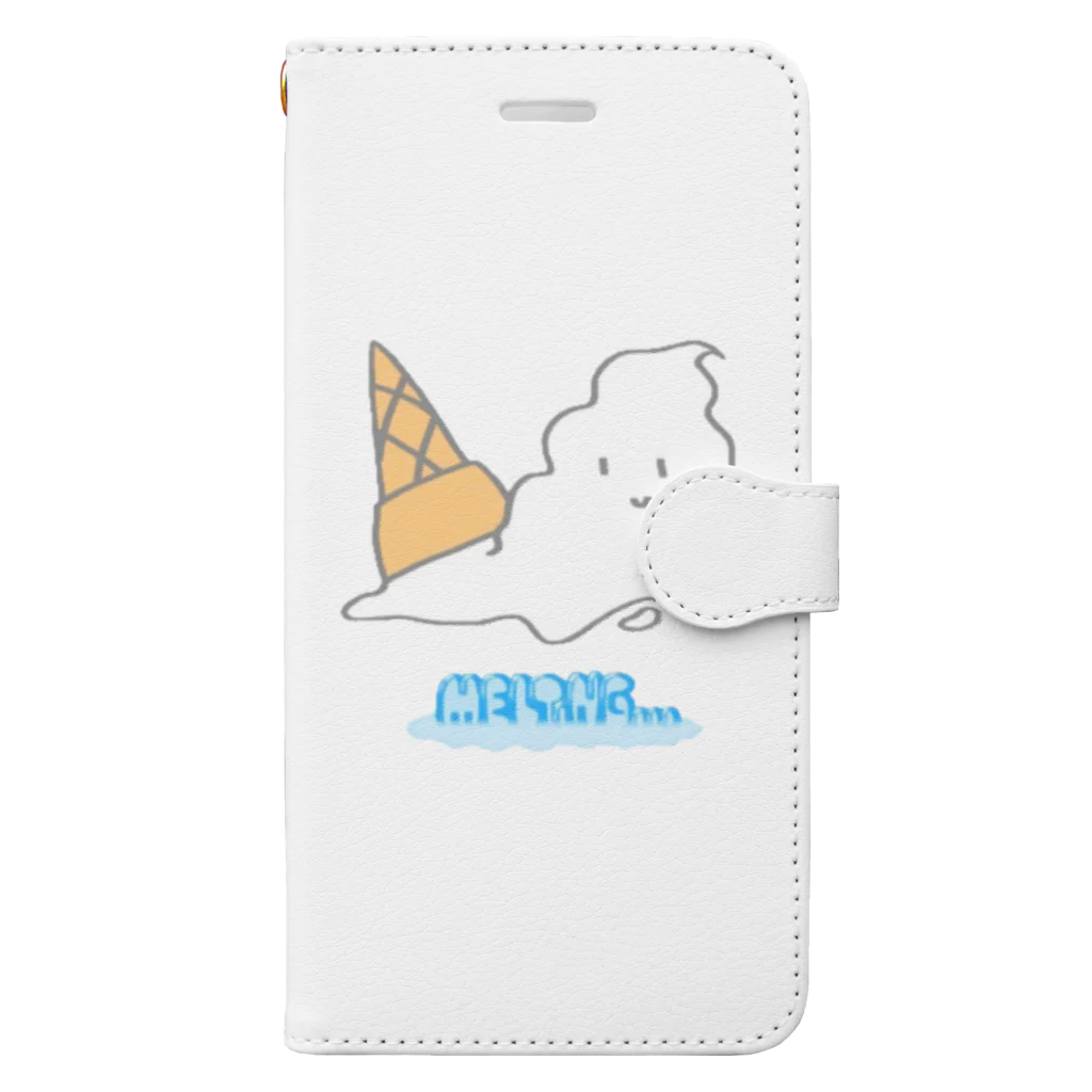 とこやまるの溶けゆくアイス Book-Style Smartphone Case