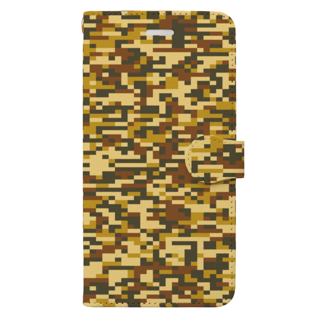 Military Casual LittleJoke のPixCamo 猫色 KijiTora  手帳型スマホケース