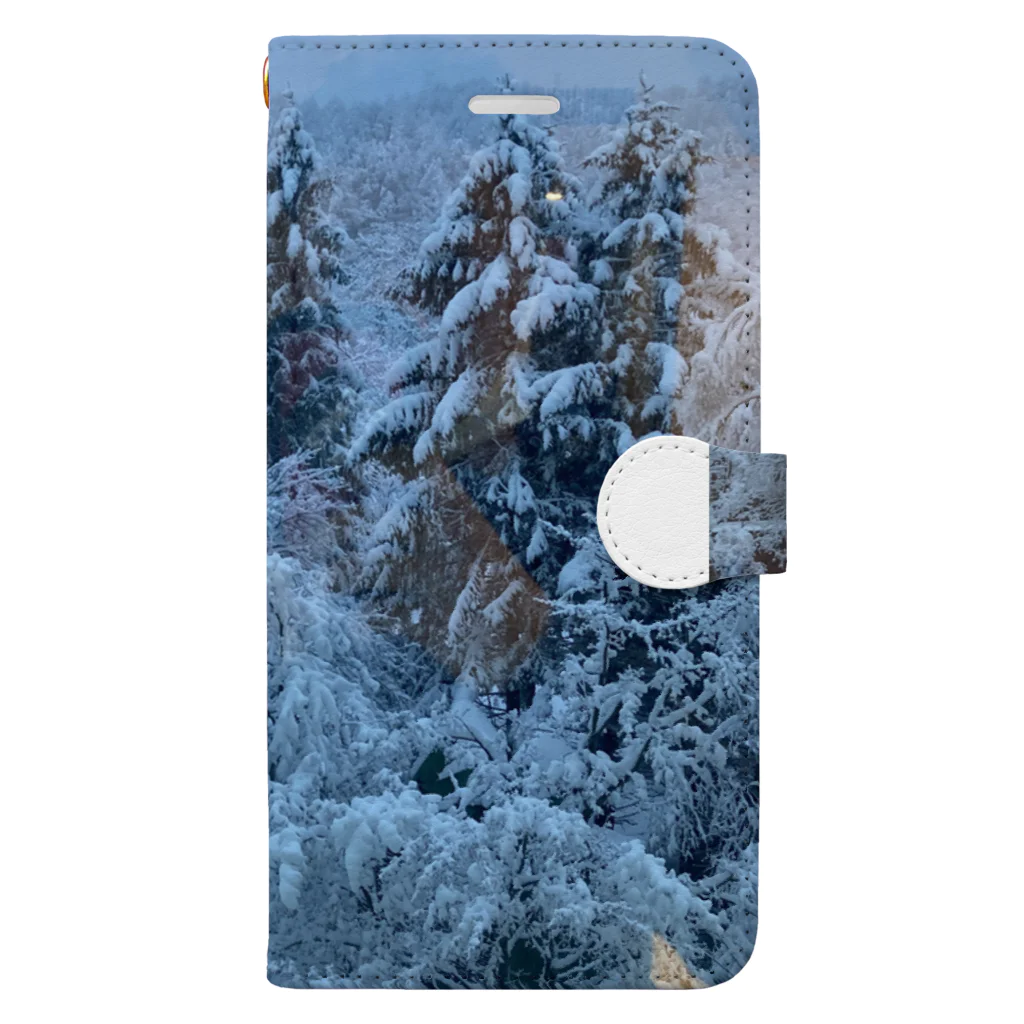 サイコパス☆ズヤカ杉山の雪林 Book-Style Smartphone Case