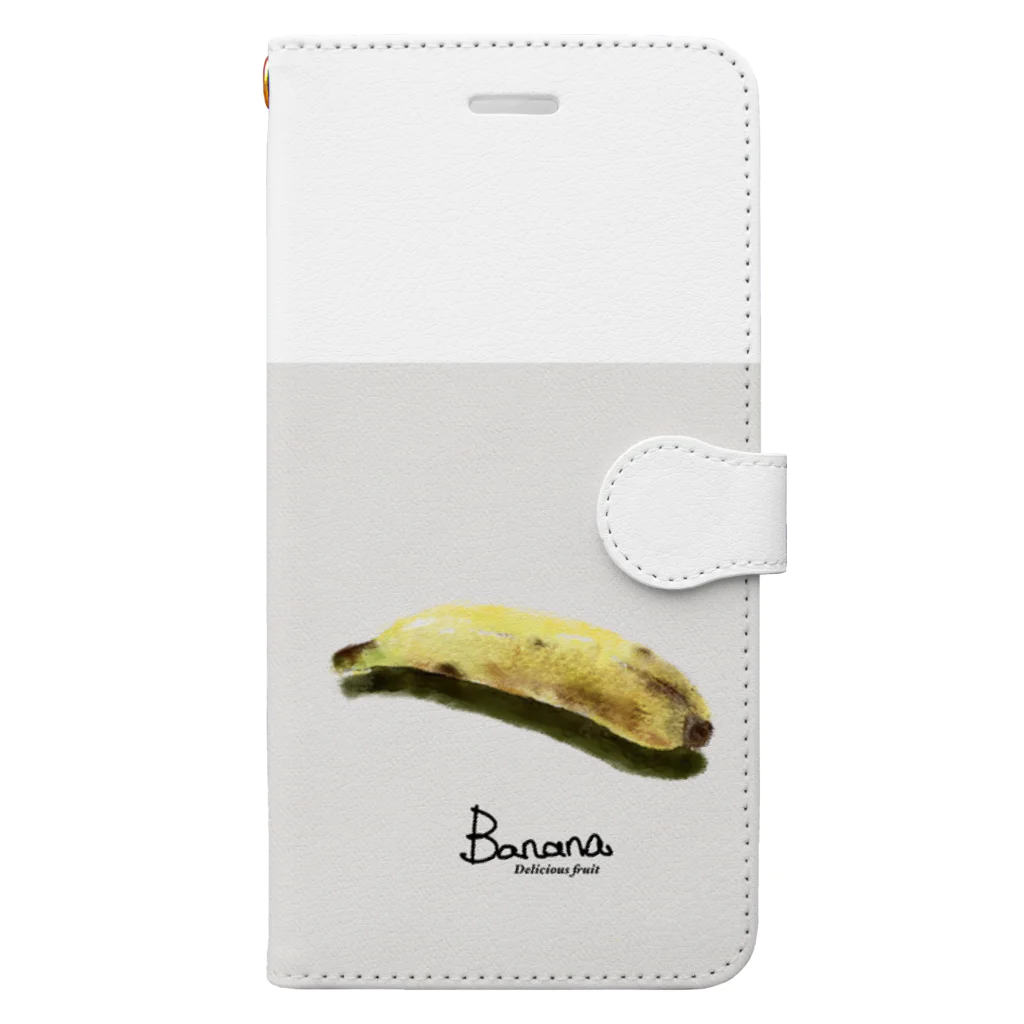 pistachio504のbanana 手帳型スマホケース