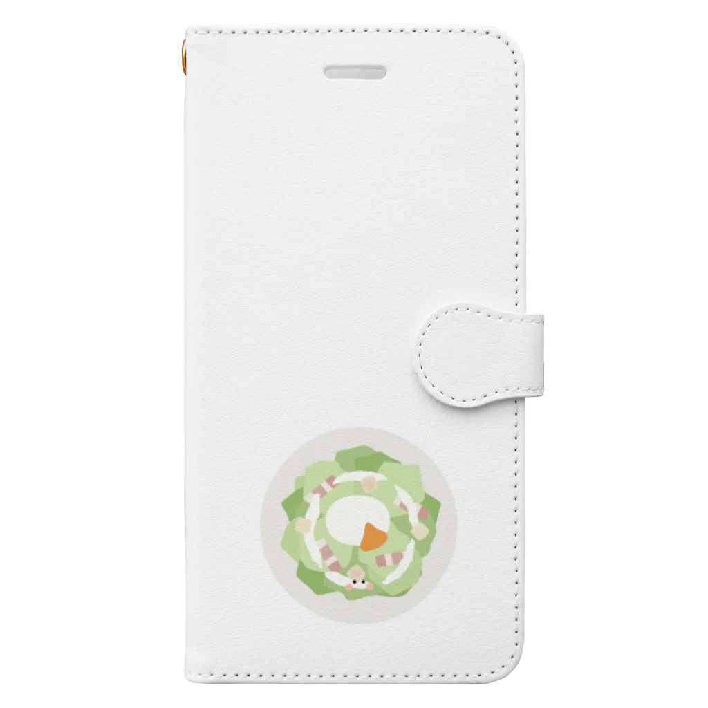 cotton-berry-pancakeのシーザーサラダちゃん Book-Style Smartphone Case