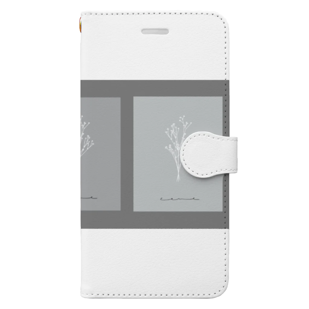 rilybiiの3 frame gray Book-Style Smartphone Case