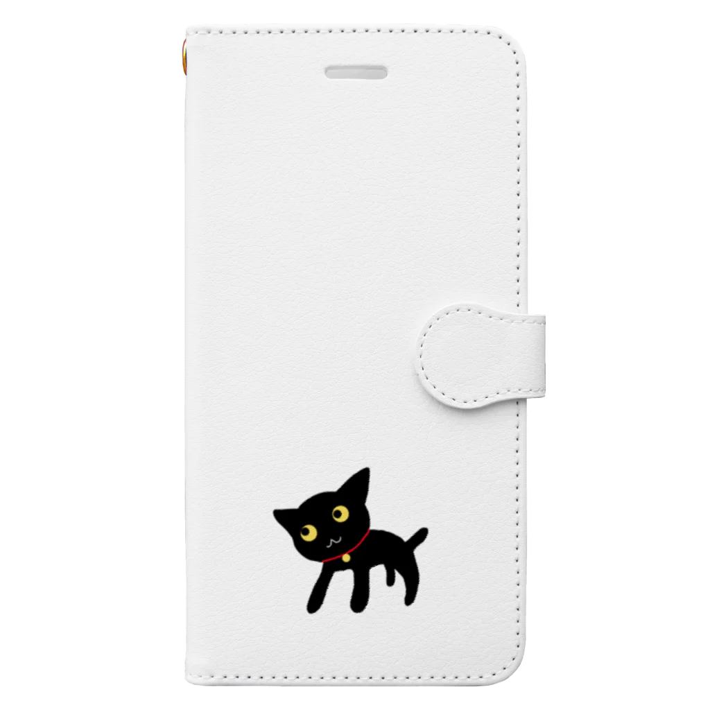 のほほん屋の黒猫さん Book-Style Smartphone Case