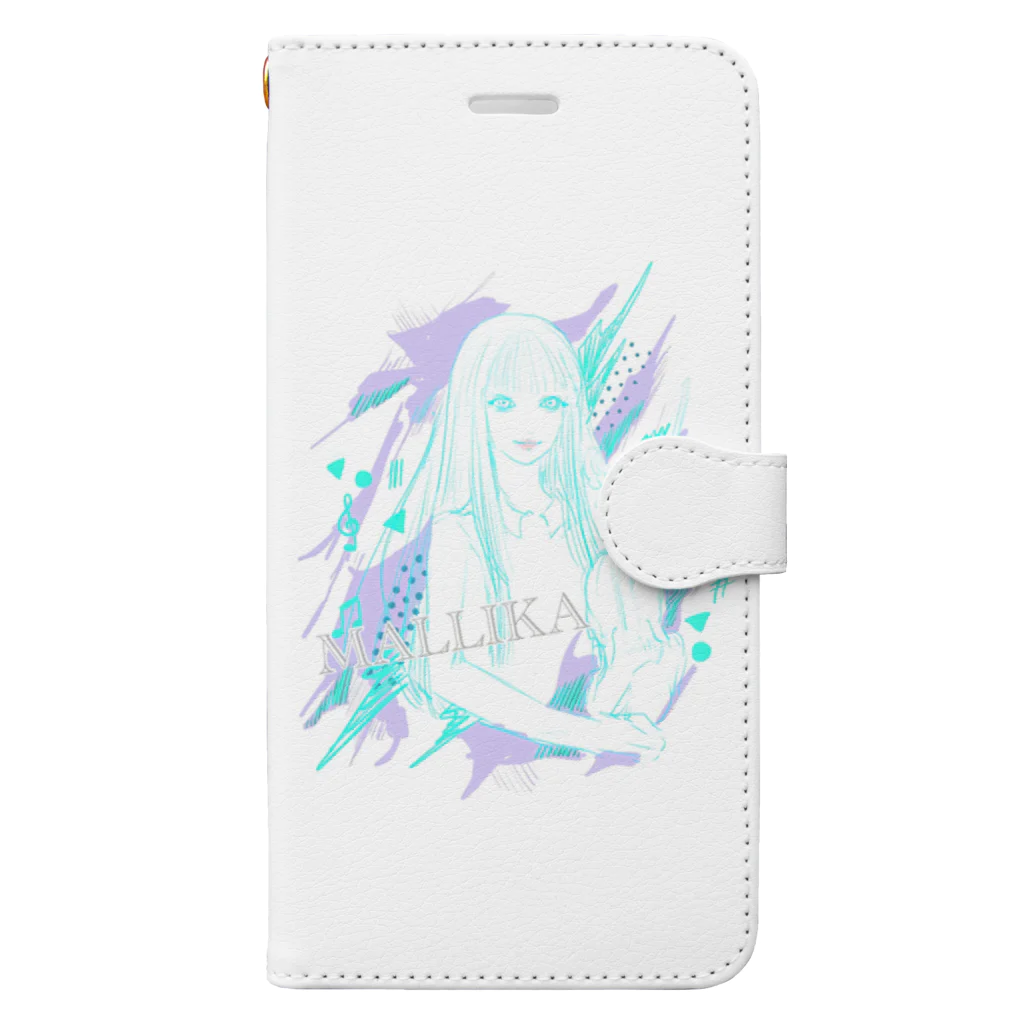 MALLIKA-ヴァイオリンと歌うSHOP-のMALLIKAオリジナルイラスト Book-Style Smartphone Case