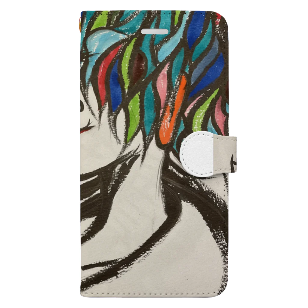 ベーグルの虹色 Book-Style Smartphone Case