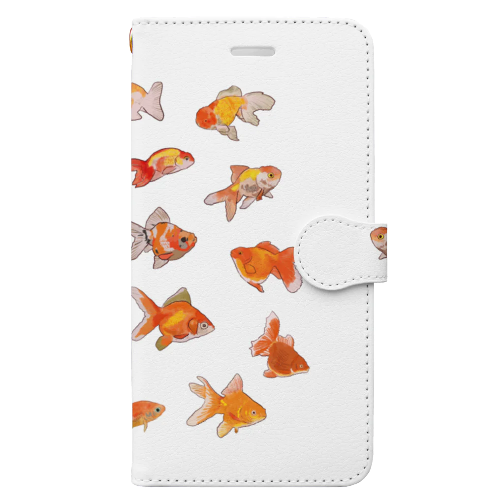 puikkoの金魚集合 Book-Style Smartphone Case