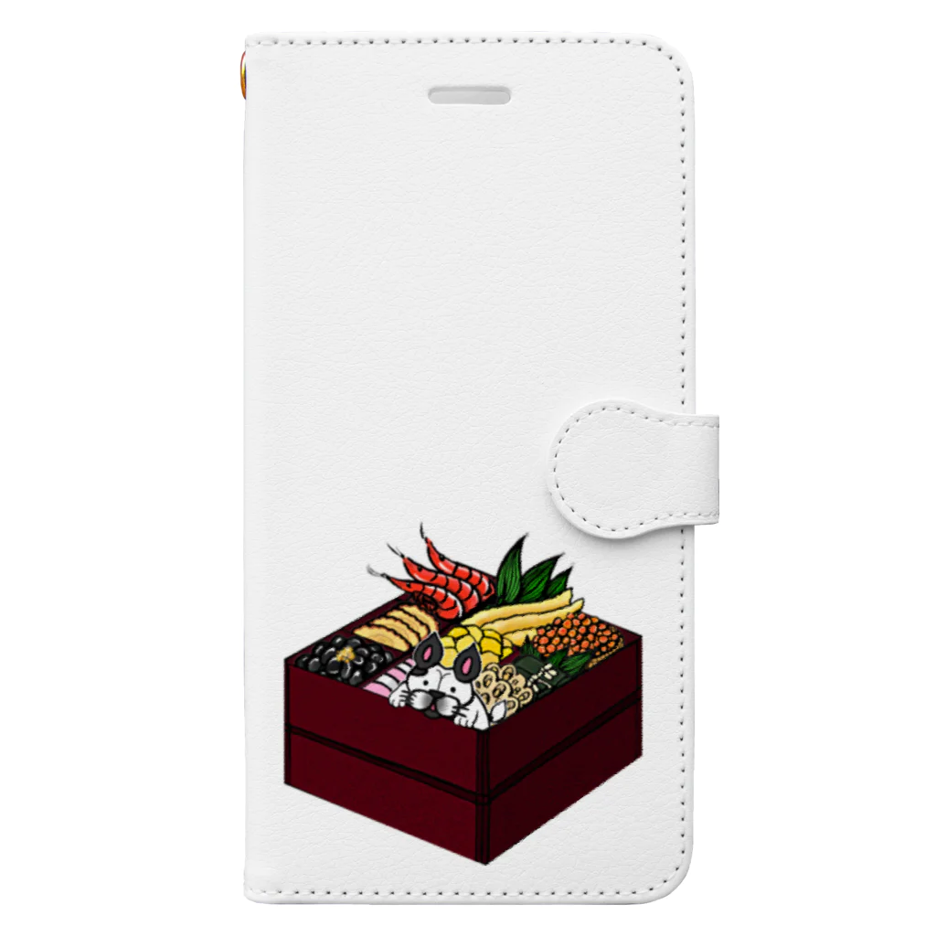 JAKU_LUSHAのおせちブル Book-Style Smartphone Case