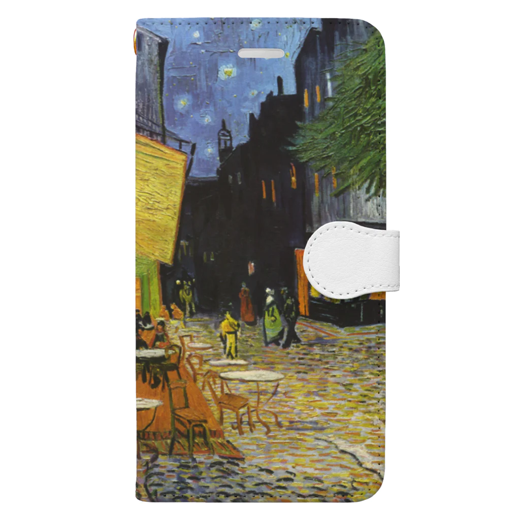 artgalleryのTerrasse du café le soir Book-Style Smartphone Case