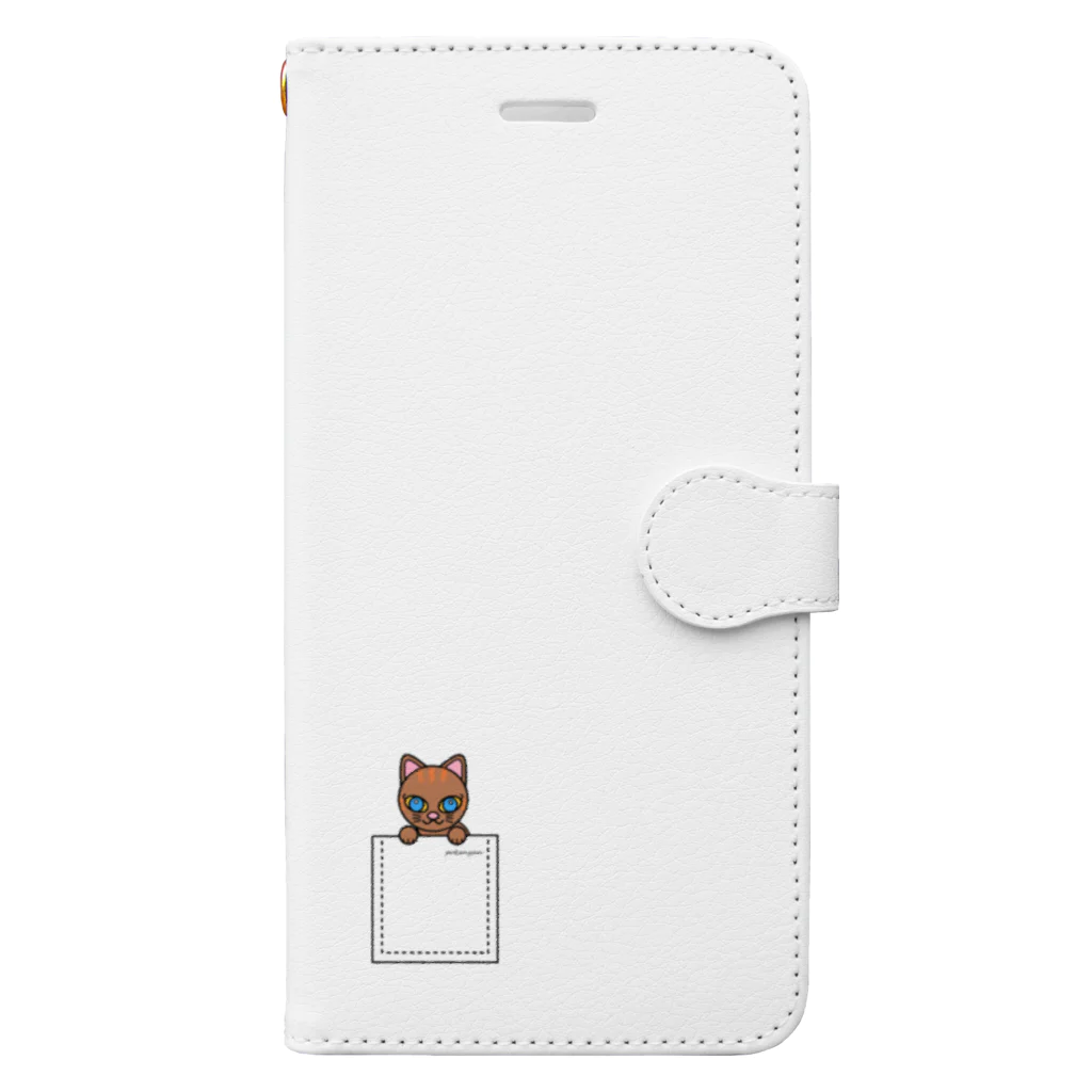 猫部のねこ　pokenyan　ミケにゃん Book-Style Smartphone Case