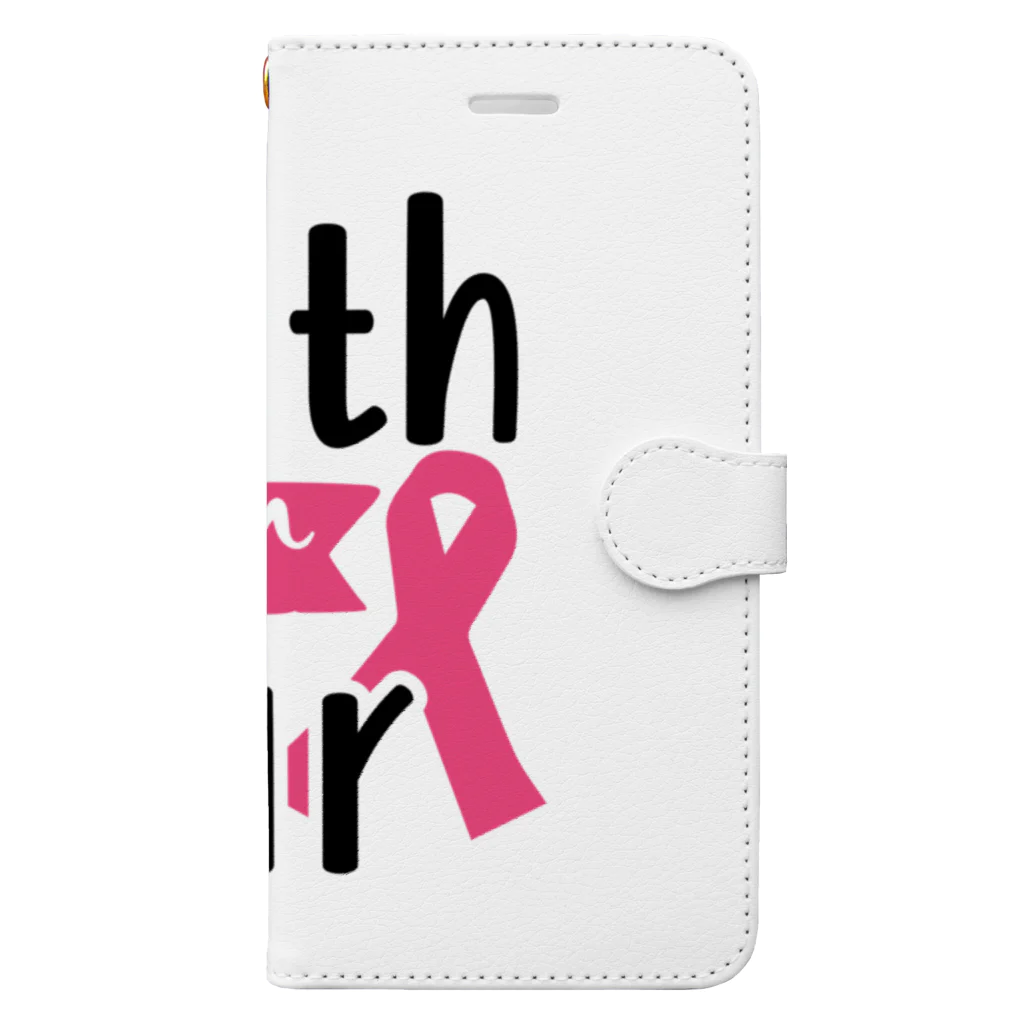 Fred HorstmanのBreast Cancer - Faith Over Fear  乳がん - 恐怖 に 対する 信仰 Book-Style Smartphone Case