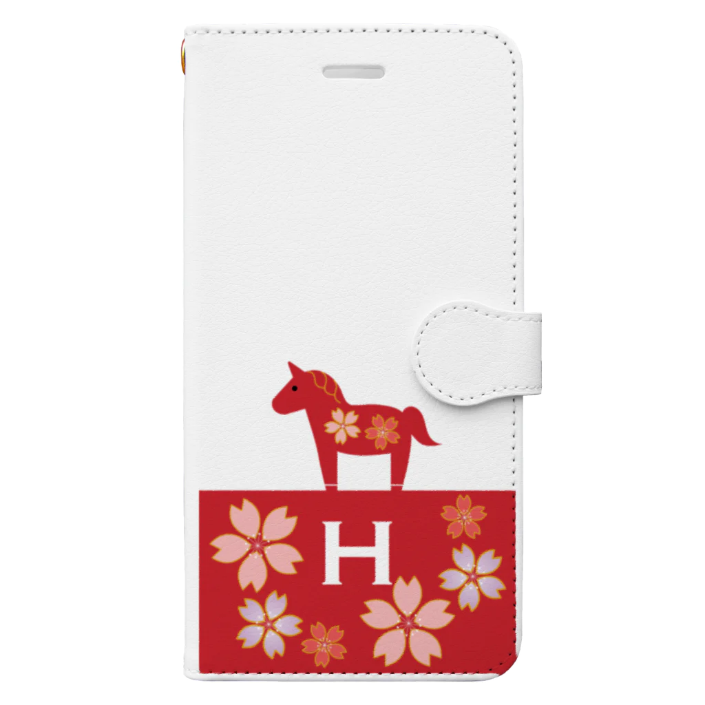 HARUnoSAKURAのHARUnoSAKURA『H』 手帳型スマホケース