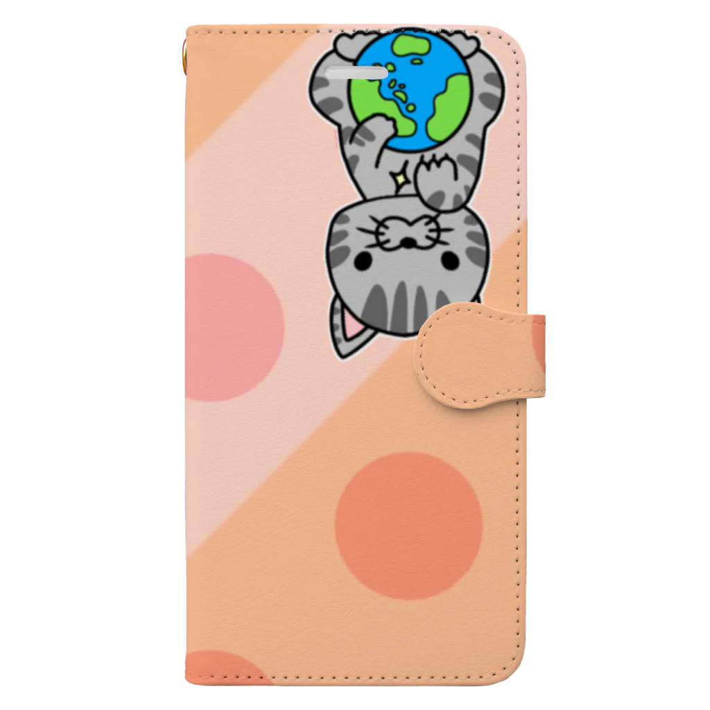 みそっこの脅してくるにゃんこ Book-Style Smartphone Case