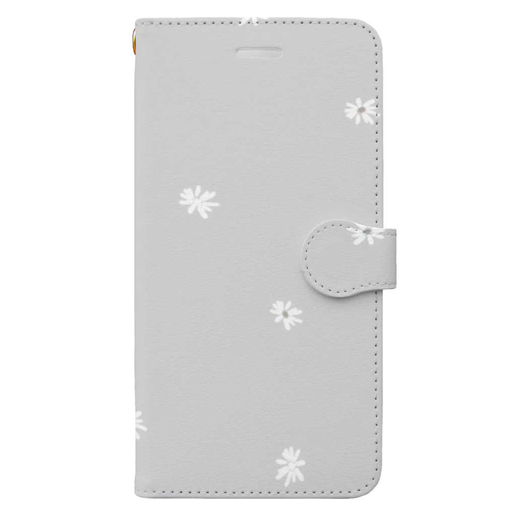 rilybiiのgrayPastel × babygray Book-Style Smartphone Case