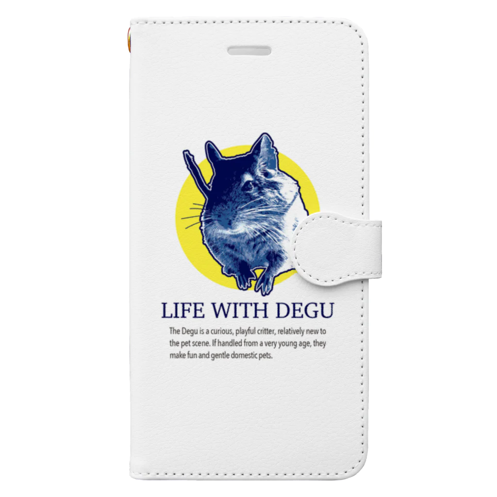 DEGU DEGU PLANET（デグデグ★プラネット）のデグーファンのためのアイテムです Book-Style Smartphone Case