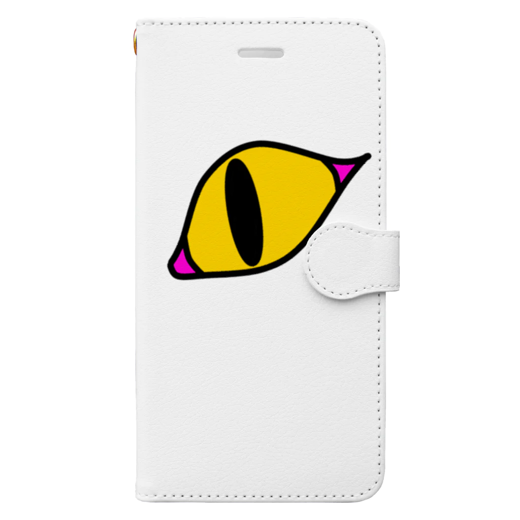 Mekki屋さんのねこおめめ Book-Style Smartphone Case