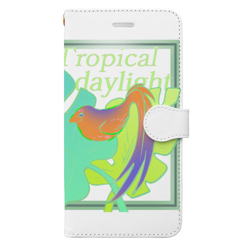 ゆみぴこのTropical daylight 手帳型スマホケース