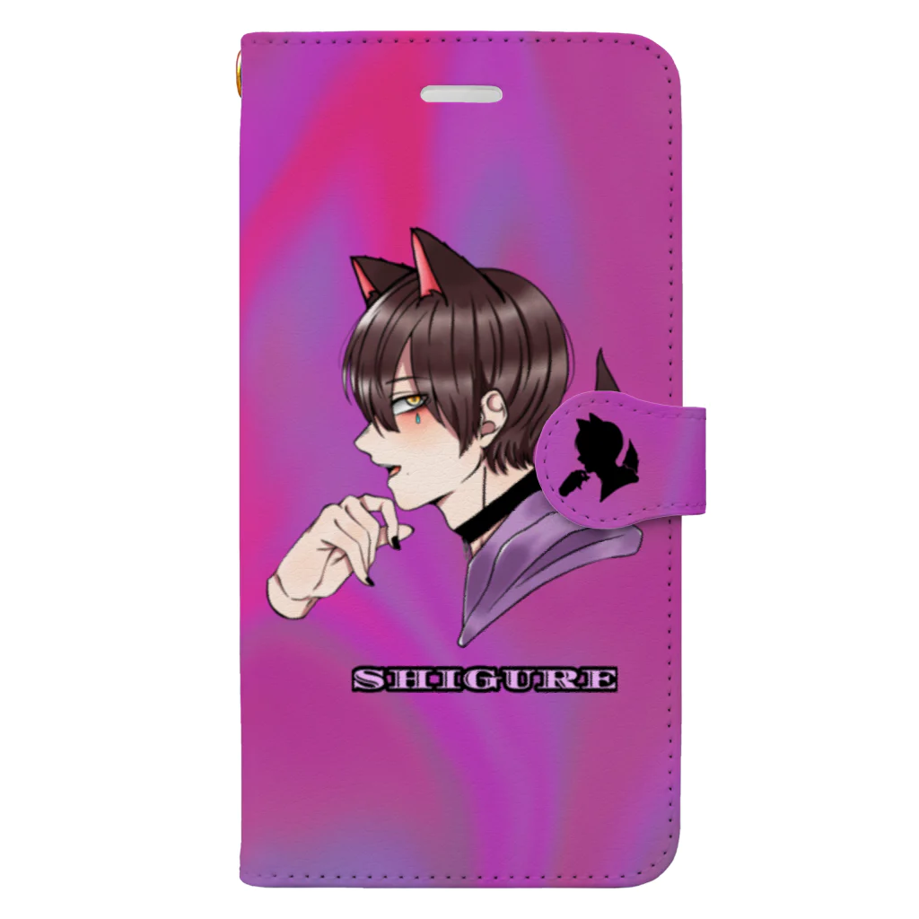 kurumin/くう/紫紅の紫紅(代理) Book-Style Smartphone Case