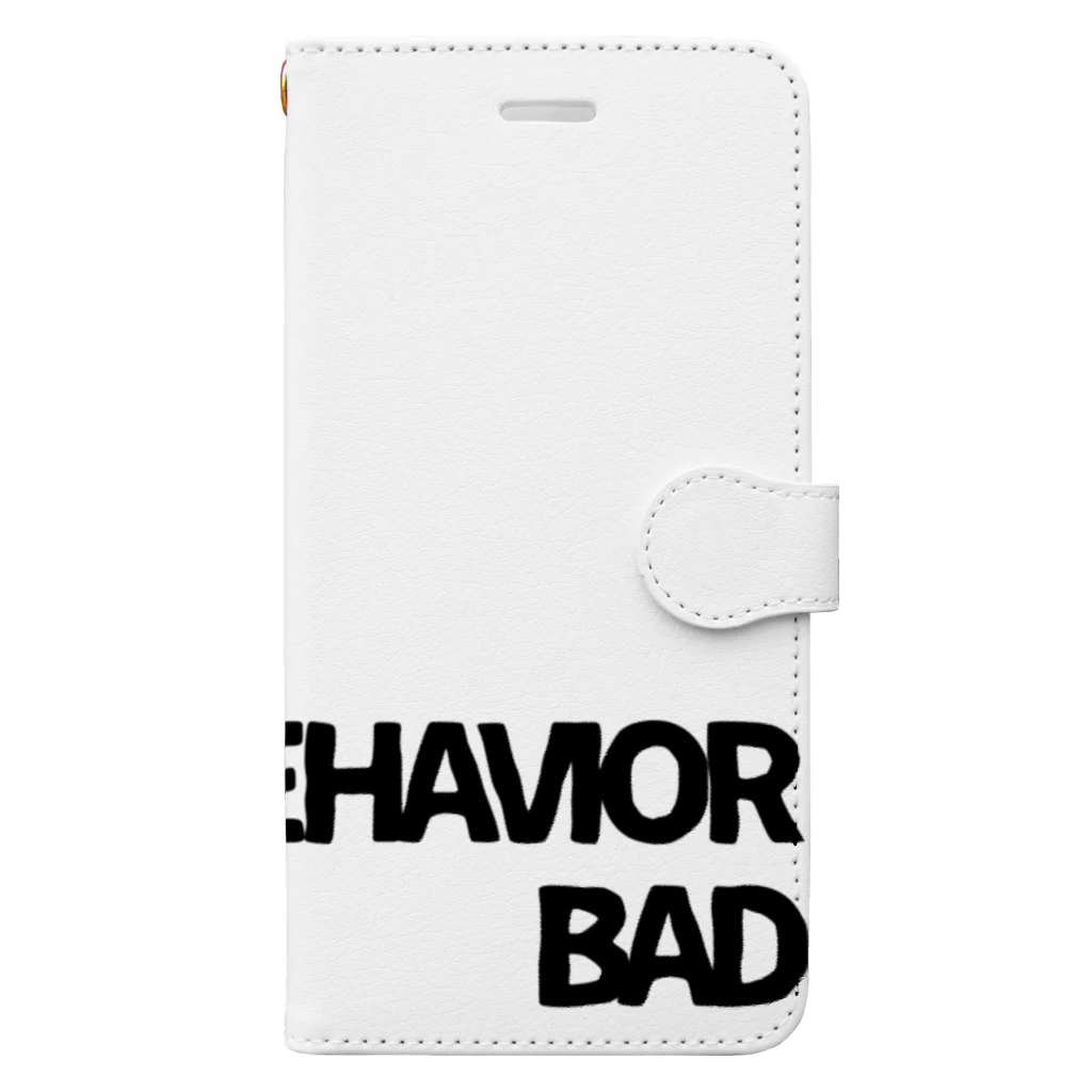 87(🐯)のKEEP YOUR BEHAVIOR BADシリーズ Book-Style Smartphone Case