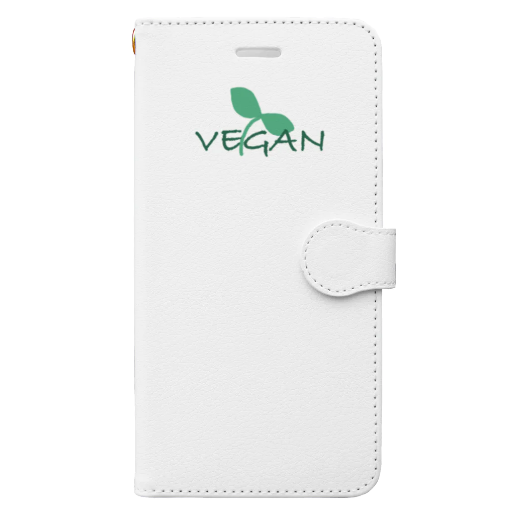 vegan-life-shopのvegan life Book-Style Smartphone Case