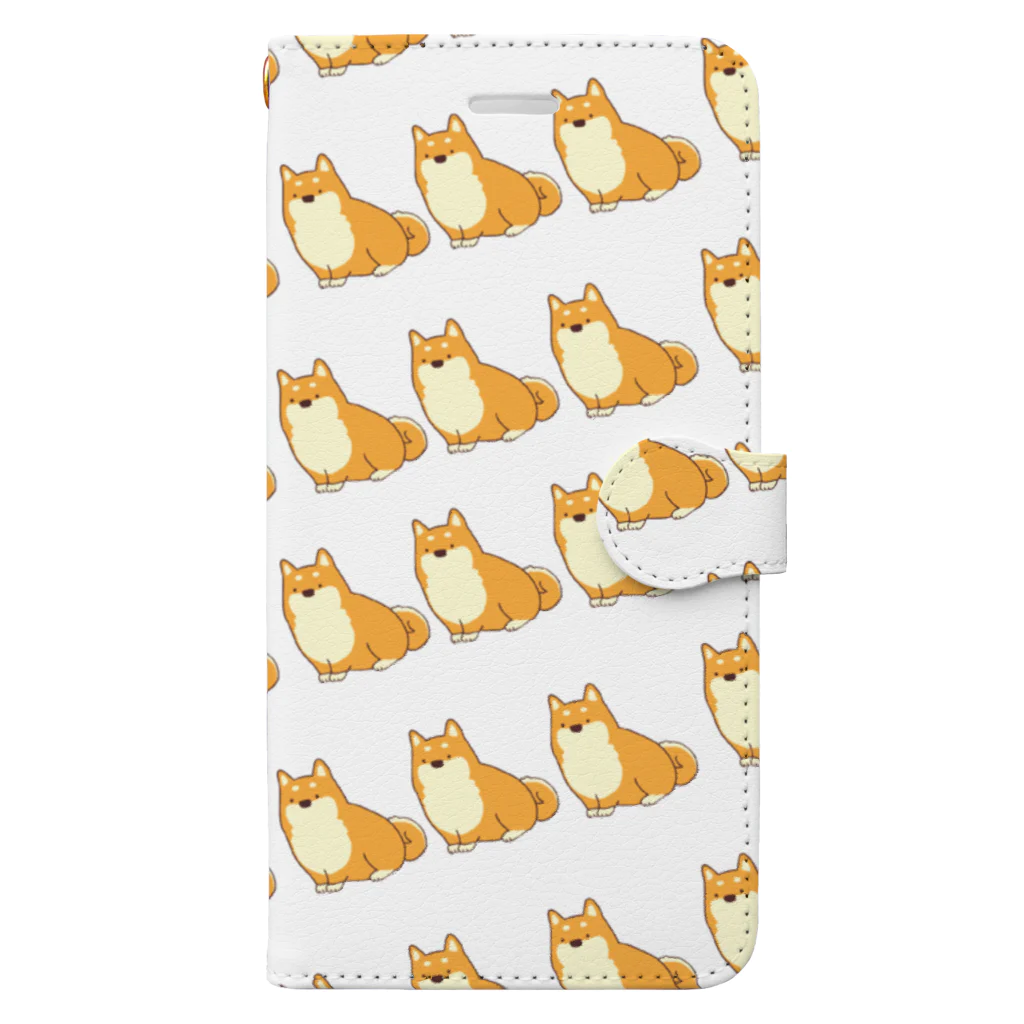 モングリフのいっぱい柴犬 Book-Style Smartphone Case