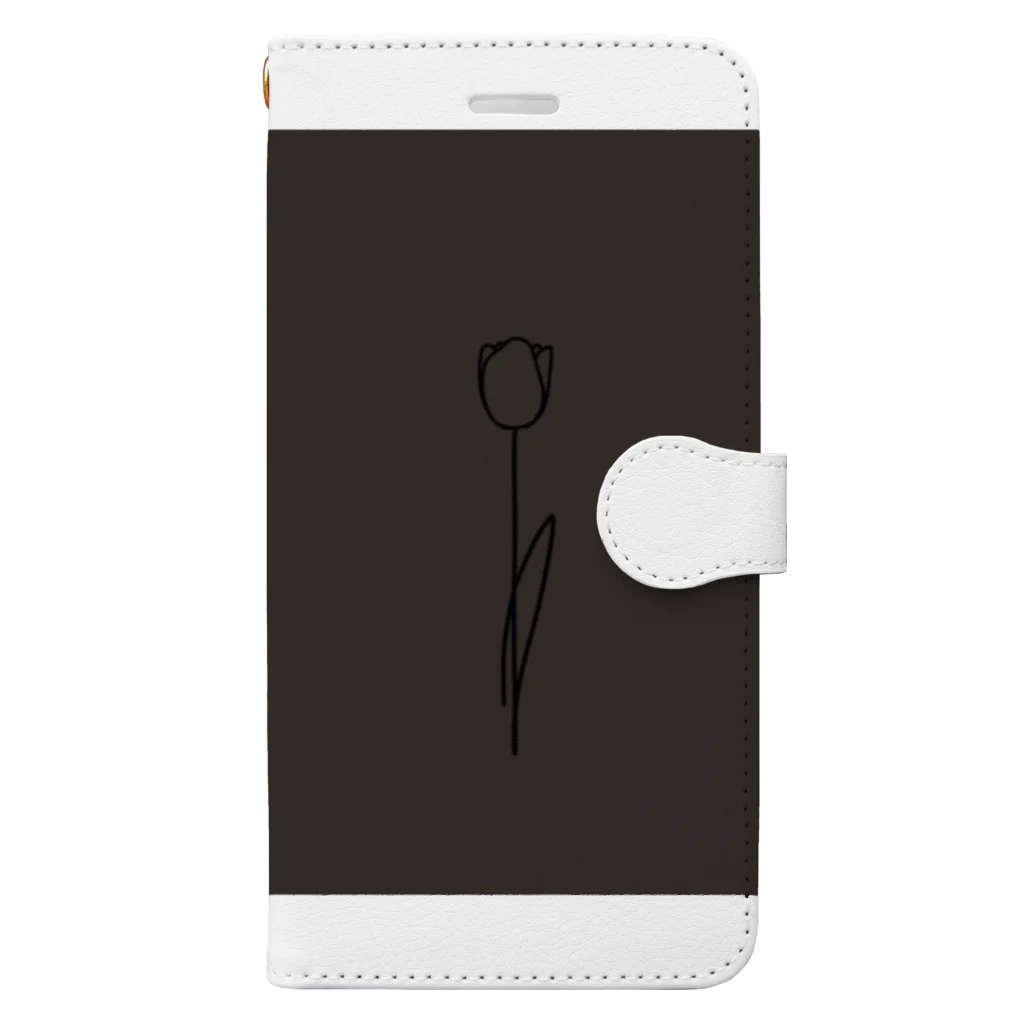 rilybiiの darkcharcoal chocolateBrown Book-Style Smartphone Case