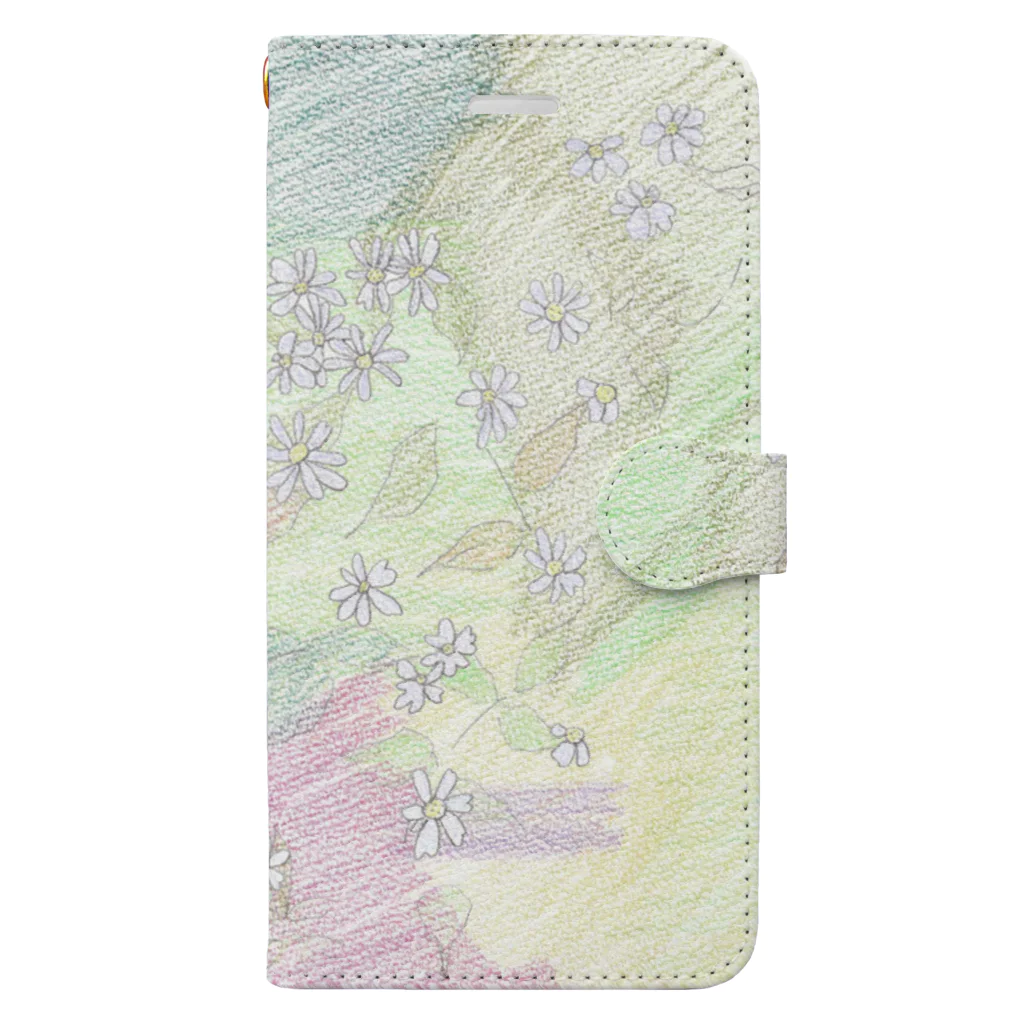 森の中の野紺菊 Book-Style Smartphone Case