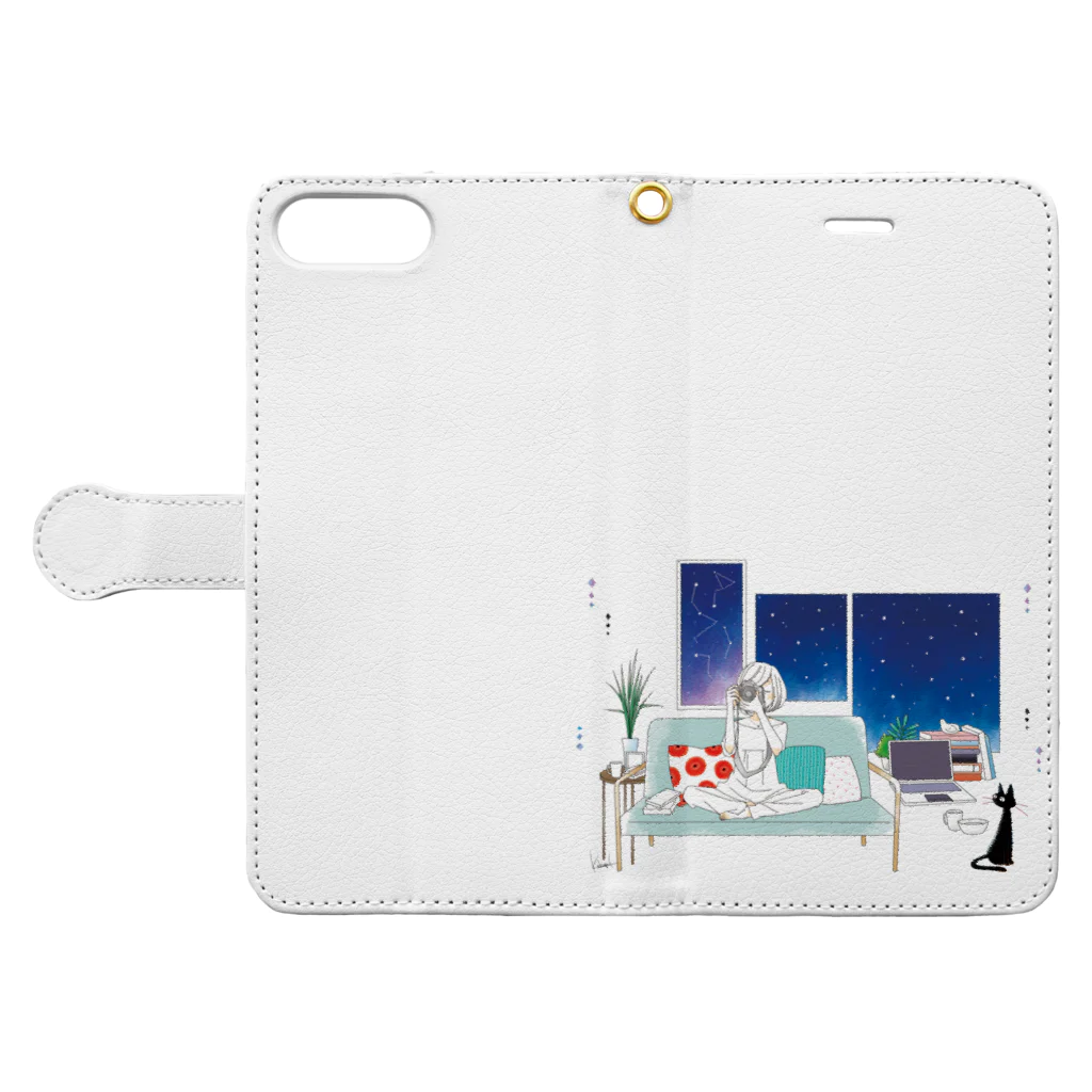 khgchrのちるとしふと／中扉 Book-Style Smartphone Case:Opened (outside)