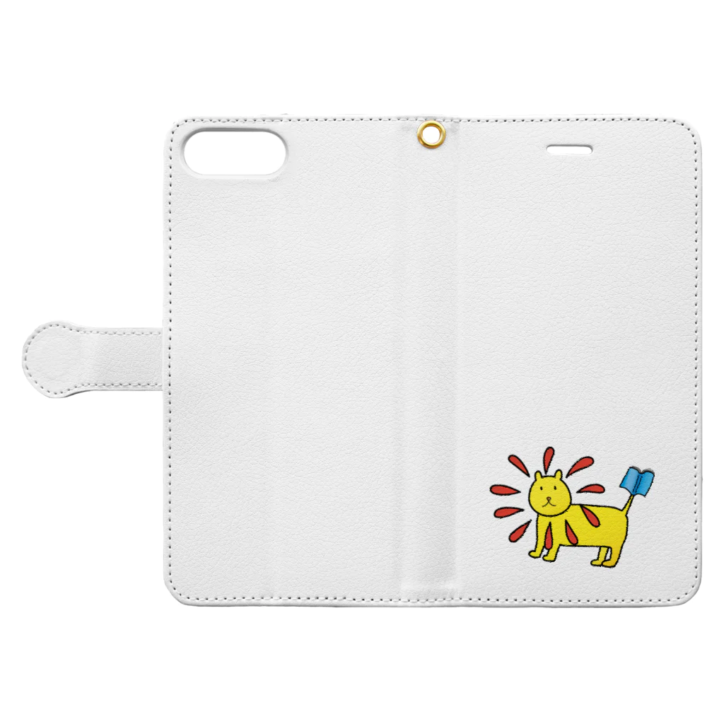 LSC☆SHOPのりぶらいおん Book-Style Smartphone Case:Opened (outside)