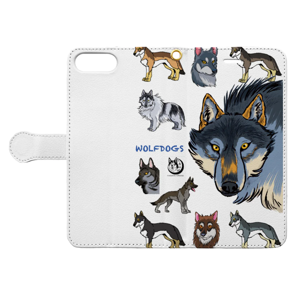 工房斑狼のWOLFDOGS Book-Style Smartphone Case:Opened (outside)