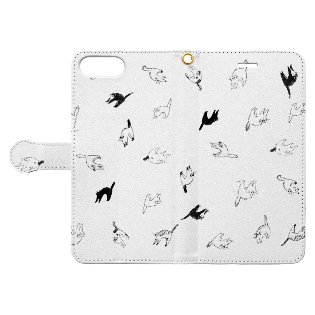 ペチッタぺチットのcat Book-Style Smartphone Case:Opened (outside)