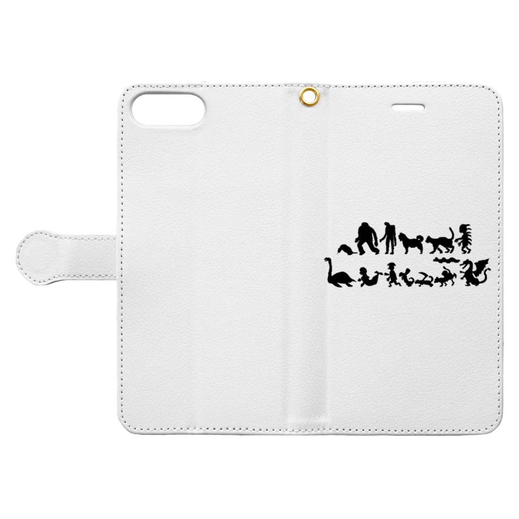 蛇口〆太のお店のパラレルワールド十二支 Book-Style Smartphone Case:Opened (outside)