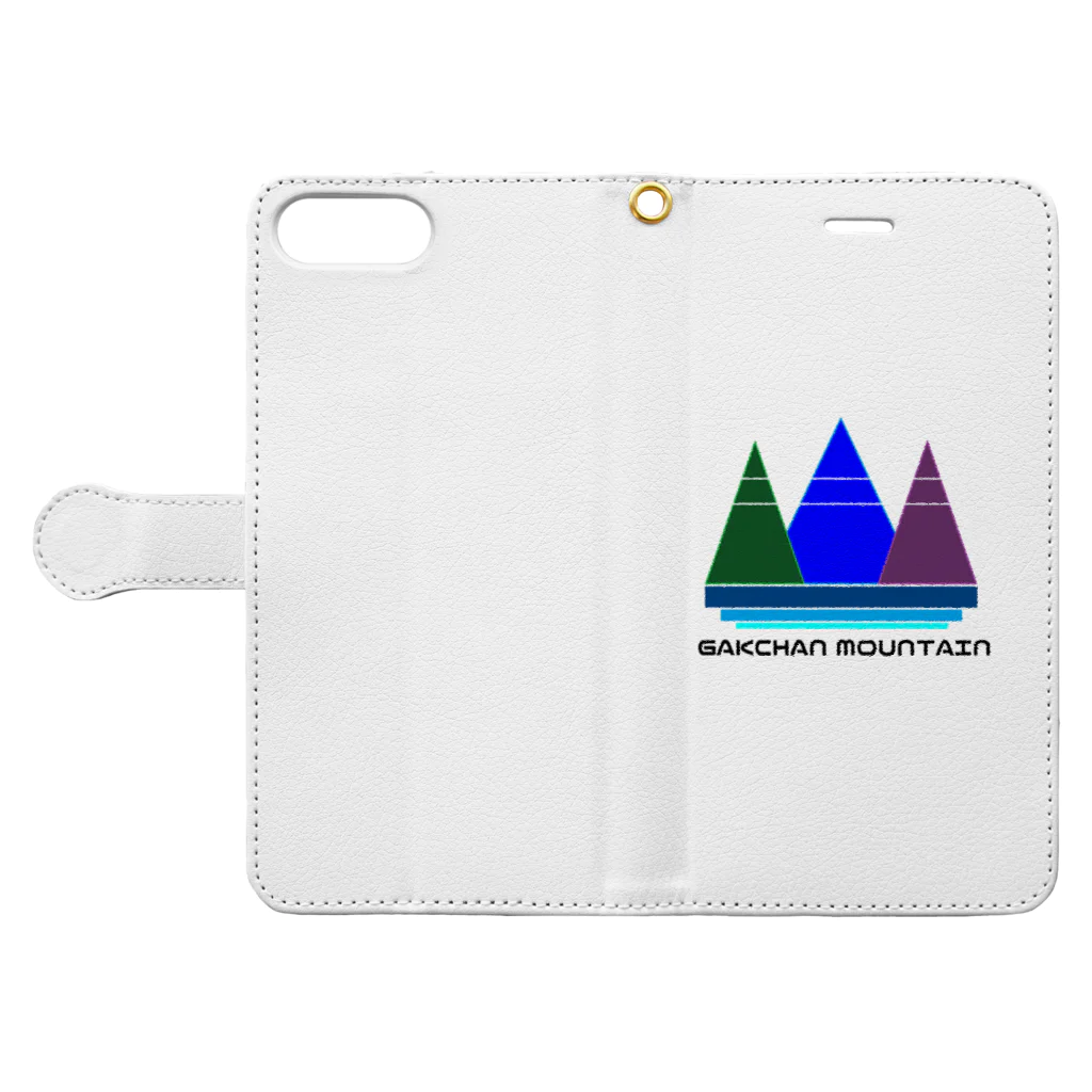 GAKCHAN MOUNTAIN SHOPのGAKCHAN MOUNTAIN GOODS 手帳型スマホケースを開いた場合(外側)