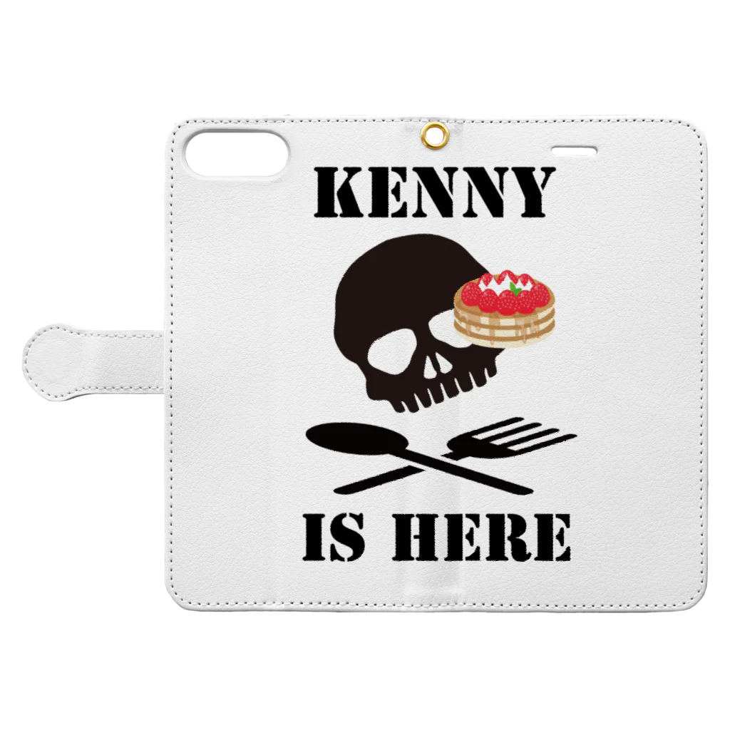 sHop tHe HeapのI am Kenny 手帳型スマホケースを開いた場合(外側)