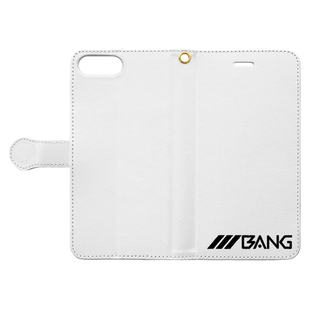 gk shopのBANG　Logo Book-Style Smartphone Case:Opened (outside)